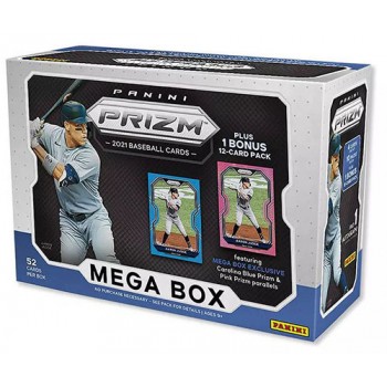 2021 MLB Prizm Baseball Trading Card Mega Box 10 Packs