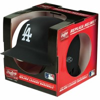 Los Angeles Dodgers Matte Black MLB Rawlings Replica MLB Baseball Mini Helmet