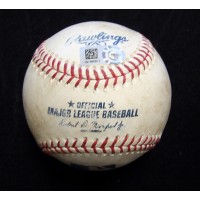 Garrett Richards Angels Ryan Flaherty Orioles Game Used Baseball MLB Authentic
