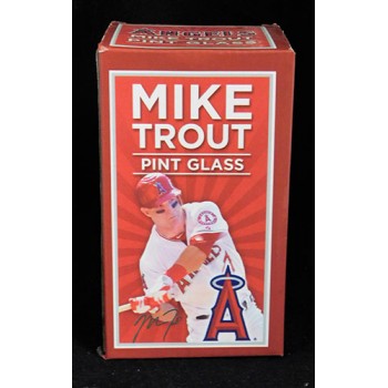 Mike Trout Los Angeles Angels Stadium Give Away SGA Pint Glass 5/21/13