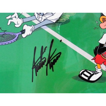 Andre Agassi Tennis Signed Warner Brothers Volley Folly Animation Cel LE /500