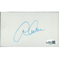 Arthur Ashe Tennis Star Signed 3x5 Index Card JSA Authenticated