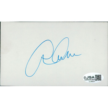 Arthur Ashe Tennis Star Signed 3x5 Index Card JSA Authenticated