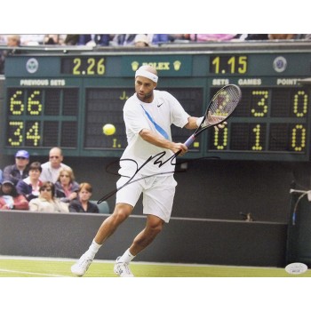 James Blake Tennis Star Signed 11x14 Matte Photo JSA Authenticated