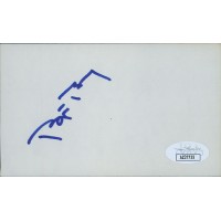 Bjorn Borg Tennis Star Signed 3x5 Index Card JSA Authenticated