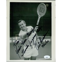 Vic Braden Tennis Star Signed 8x10 Glossy Photo JSA Authenticated