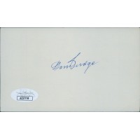 Don Budge Tennis Star Signed 3x5 Index Card JSA Authenticated