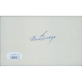 Don Budge Tennis Star Signed 3x5 Index Card JSA Authenticated