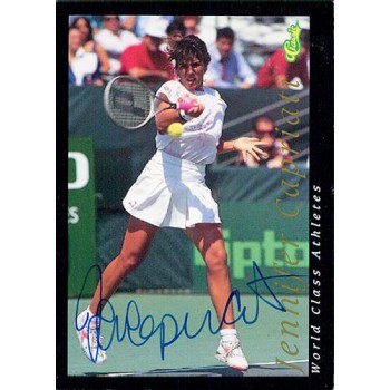 Jennifer Capriati Tennis Star 1992 Classic Autographed Card