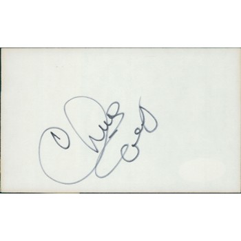 Chris Evert Tennis Star Signed 3x5 Index Card JSA Authenticated