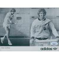 Brian Gottfried Tennis Star Signed 6x8 Promo Photo JSA Authenticated