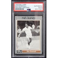 Ken Rosewall Signed 1991 Netpro The Legends Tennis Card #27 PSA Authenticated