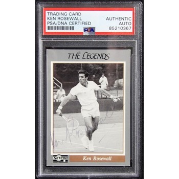 Ken Rosewall Signed 1991 Netpro The Legends Tennis Card #27 PSA Authenticated