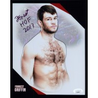 Forrest Griffin UFC MMA Fighter Signed 8x10 Glossy Photo JSA Authenticated
