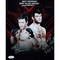 Forrest Griffin and Stephan Bonnar UFC Signed 8x10 Glossy Photo JSA Authentic