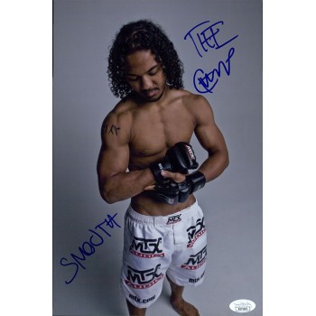 Benson Smooth Henderson UFC MMA Signed 8x12 Glossy Photo JSA Authenticated