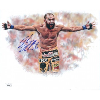 Johnny Hendricks UFC MMA Signed 8x10 Cardstock Photo JSA Authenticated