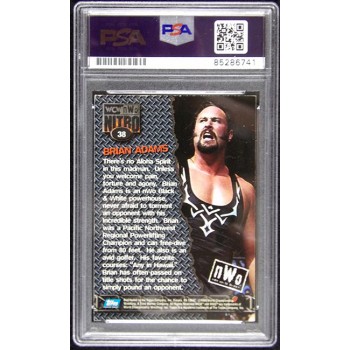 Brian Adams NWO Signed 1999 Topps Nitro Card #38 PSA Authenticated
