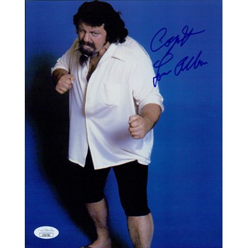 Capt. Lou Albano Signed WWF/WWE Wrestling 8x10 Glossy Photo JSA Authenticated