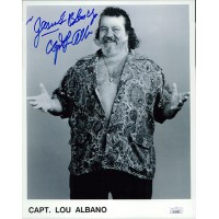 Capt. Lou Albano Signed WWF/WWE Wrestling 8x10 Glossy Photo JSA Authenticated