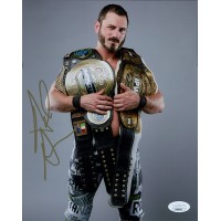 Austin Aries Impact Wrestling Wrestler Signed 8x10 Matte Photo JSA Authenticated