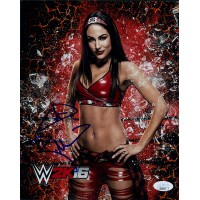 Brie Bella WWE Diva Wrestler Signed 8x10 Matte Photo JSA Authenticated