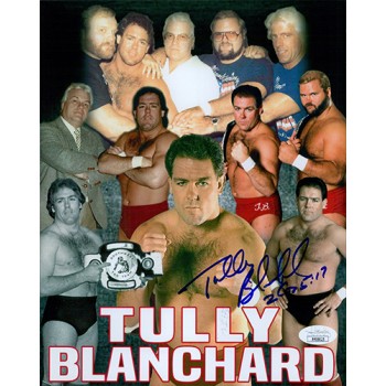 Tully Blanchard WWE WWF Wrestler Signed 8x10 Glossy Photo JSA Authenticated