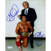 Tully Blanchard & JJ Dillon Wrestlers Signed 8x10 Glossy Photo JSA Authenticated