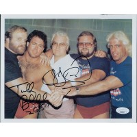 Tully Blanchard & JJ Dillon Wrestlers Signed 8x10 Cardstock Photo JSA Authentic