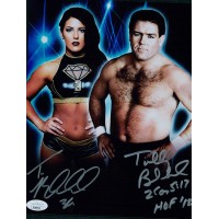 Tully and Tessa Blanchard Wrestlers Signed 8x10 Glossy Photo JSA Authenticated