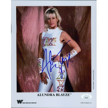 Alundra Blayze Madusa WWE WWF Wrestler Signed 8x10 Glossy Photo JSA Authentic