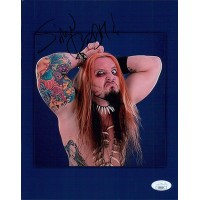 Sinn Bodhi Wrestler WWE TNA Signed 8x10 Glossy Photo JSA Authenticated