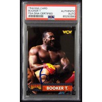 Booker T Signed 1999 Topps WCW Nitro Card #6 PSA Authenticated