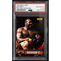 Booker T Signed 1999 Topps WCW Nitro Card #6 PSA Authenticated