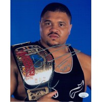 D'Lo Brown WWE WWF TNA Wrestler Signed 8x10 Glossy Photo JSA Authenticated