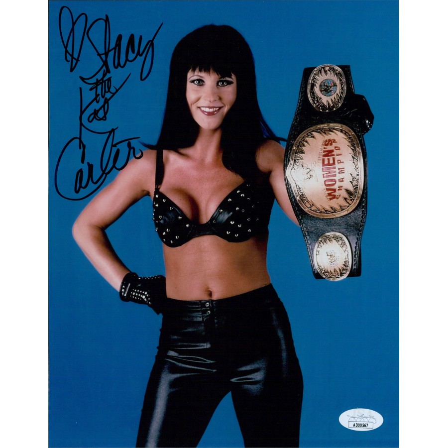 Stacy The Kat Carter WWE 8x10 Glossy Photo Authenticated