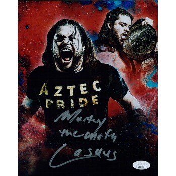 Marty The Moth Casaus Lucha Wrestling Signed 8x10 Glossy Photo JSA Authenticated