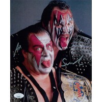 Demolition Ax and Smash WWE Wrestlers Signed 8x10 Glossy Photo JSA Authenticated