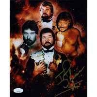 Ted Dibiase The Million Dollar Man WWF Signed 8x10 Glossy Photo JSA Authentic