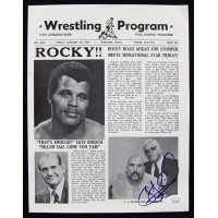 JJ Dillon NWA WWF WWE Wrestling Signed 8.75x11.25 Program JSA Authenticated