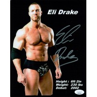 Eli Drake WWE NWA TNA Wrestling Signed 8x10 Glossy Photo JSA Authenticated