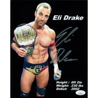 Eli Drake WWE NWA TNA Wrestling Signed 8x10 Glossy Photo JSA Authenticated