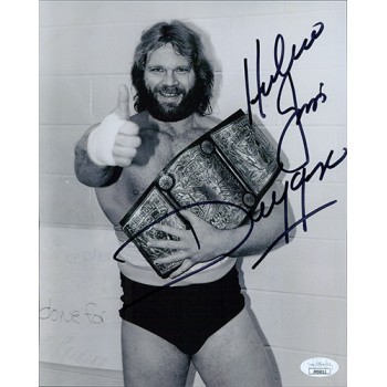 Hacksaw Jim Duggan WWE WCW Wrestler Signed 8x10 Glossy Photo JSA Authenticated