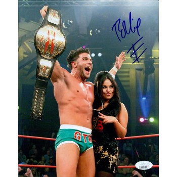 Robbie E WWE TNA Wrestling Signed 8x10 Glossy Photo JSA Authenticated