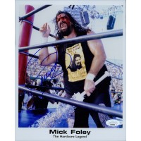 Mick Foley Mankind WWE WWF Wrestler Signed 8x10 Glossy Photo JSA Authenticated