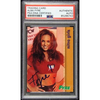 Alba Fyre NWO Signed 1998 Topps Card #58 PSA Authenticated