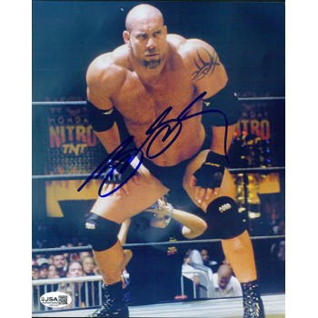 Bill Goldberg WWF WCW WWE Wrestler Signed 8x10 Glossy Photo JSA Authenticated