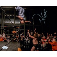 Teddy Hart WWE ROH MLW Wrestler Signed 8x10 Matte Photo JSA Authenticated