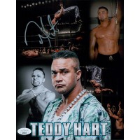 Teddy Hart WWE ROH MLW Wrestler Signed 8x10 Matte Photo JSA Authenticated