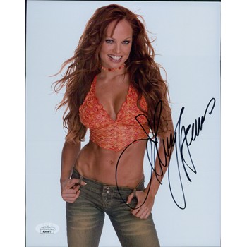 Christy Hemme TNA Wrestler Signed 8x10 Glossy Photo JSA Authenticated